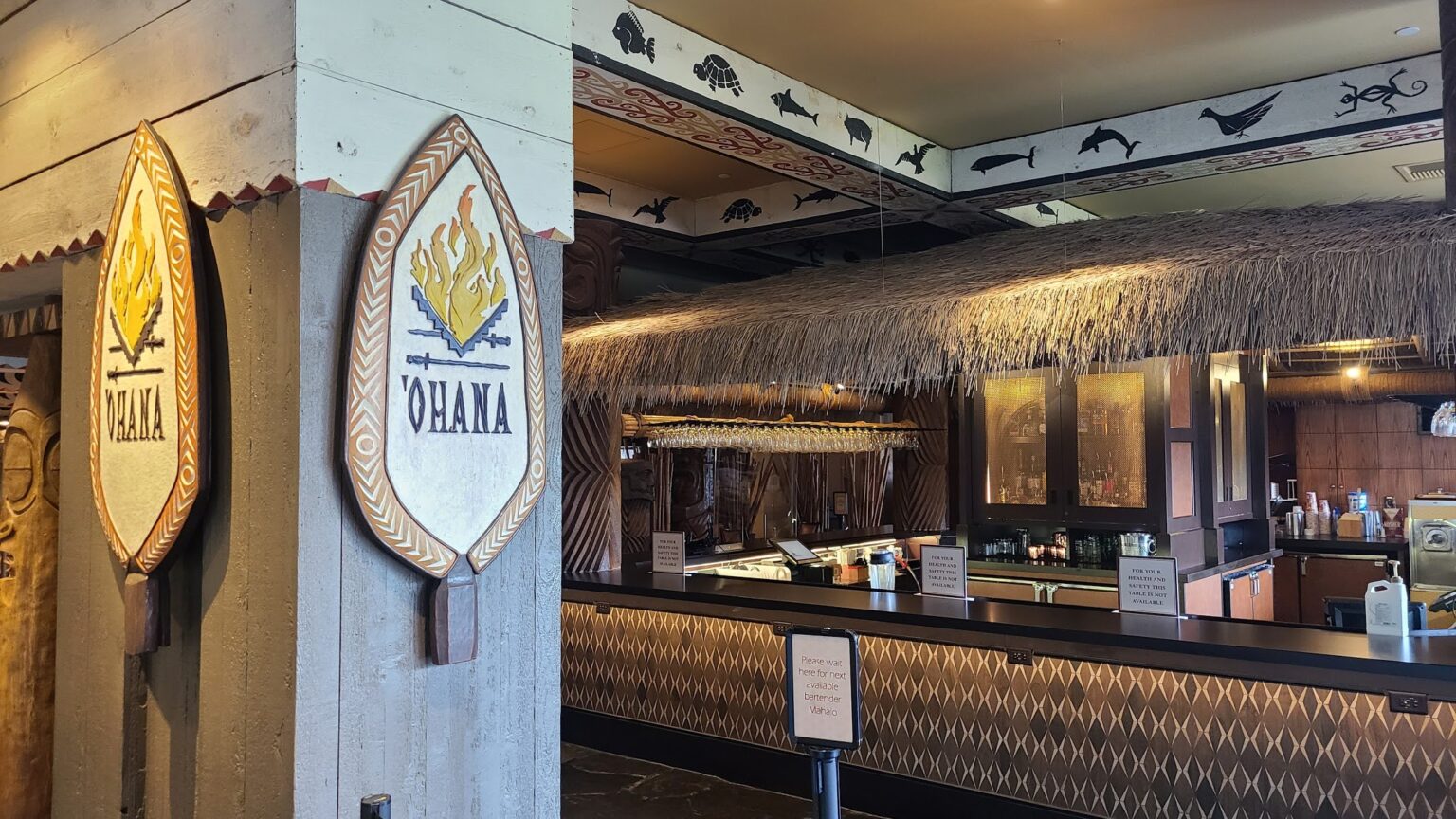 Original Dinner Menu returns to 'Ohana in Disney's Polynesian Resort ...