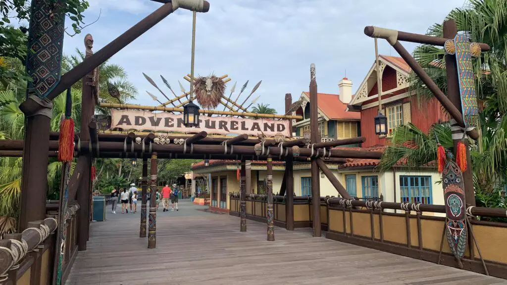 Bridge to Adventureland in the Magic Kingdom gets an updated look