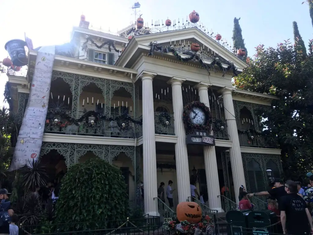 Haunted Mansion closed for Holiday Overlay Addition