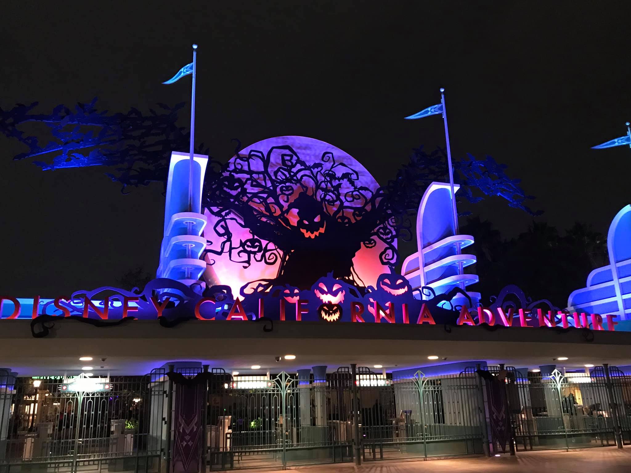 New Oogie Boogie entrance sign at Disney's California Adventure Chip