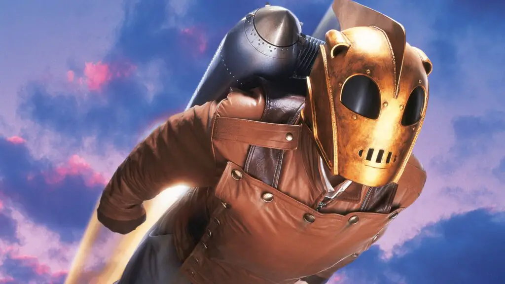 The Rocketeer flying