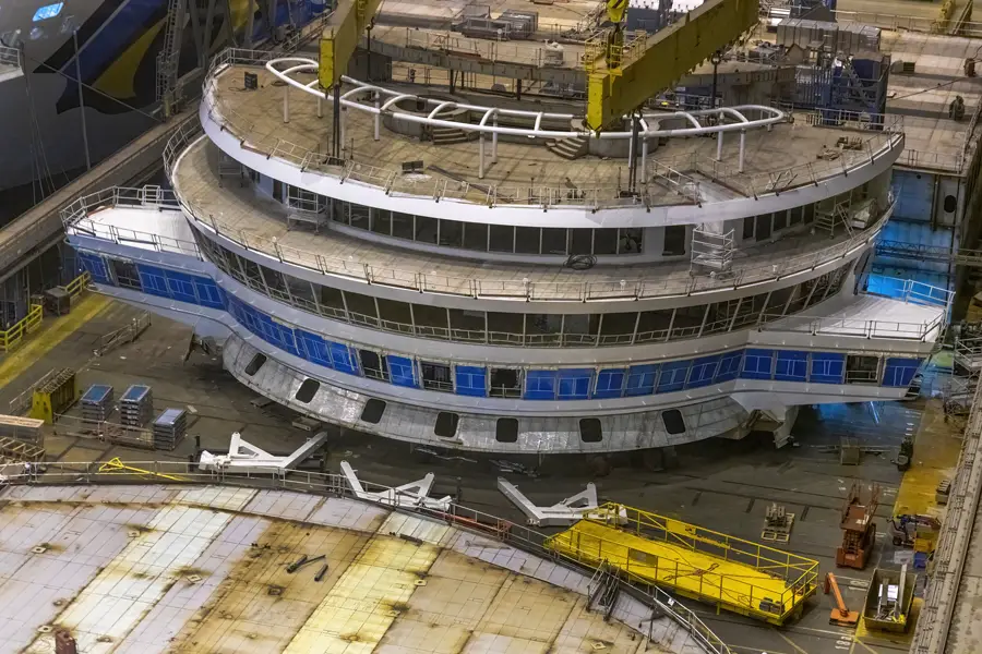 Construction update on Disney's Newest Ship the Disney Wish