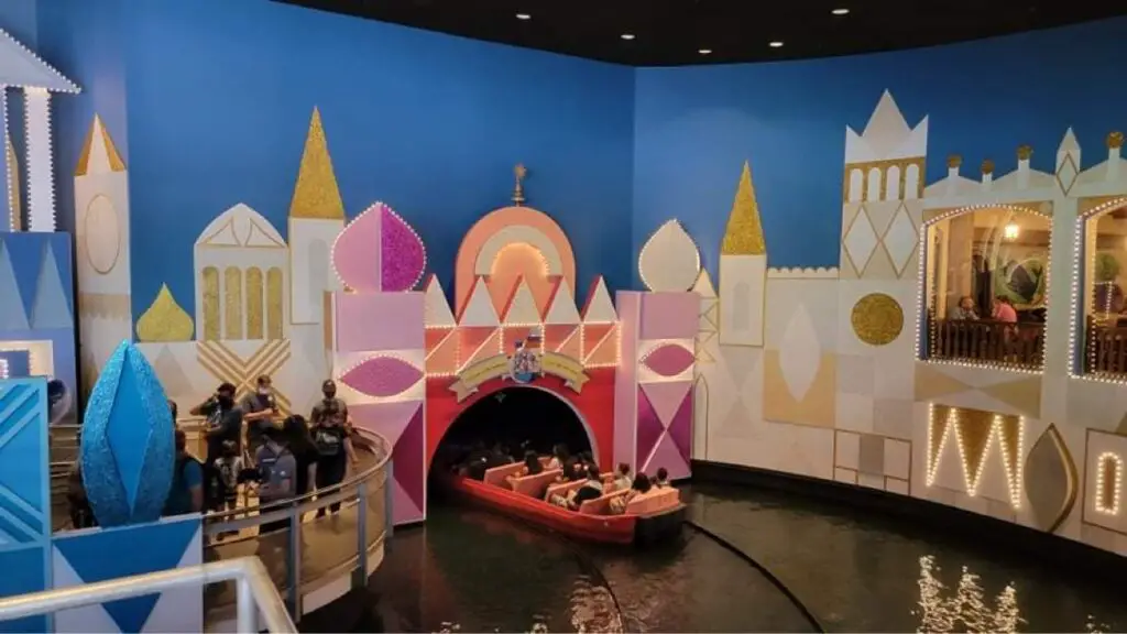 Work continues on It's a Small World painting update