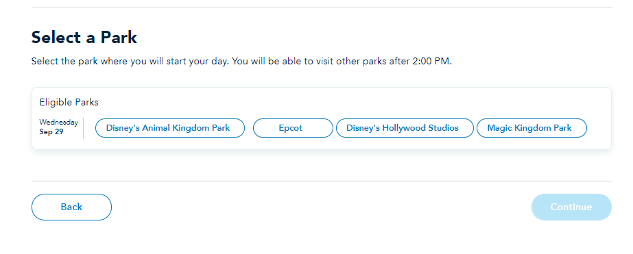 My Disney Experience makes changes to how Annual Passholders book Park Reservations
