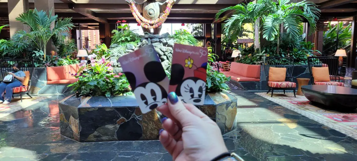 Disney World 50th Anniversary Room keys now available at select Disney Resorts
