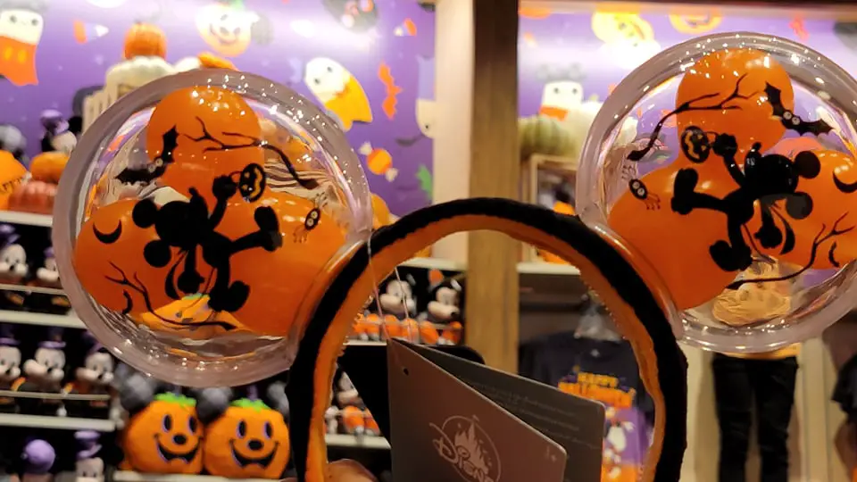 Hauntingly Cute Light-up Mickey Balloon Halloween Ears