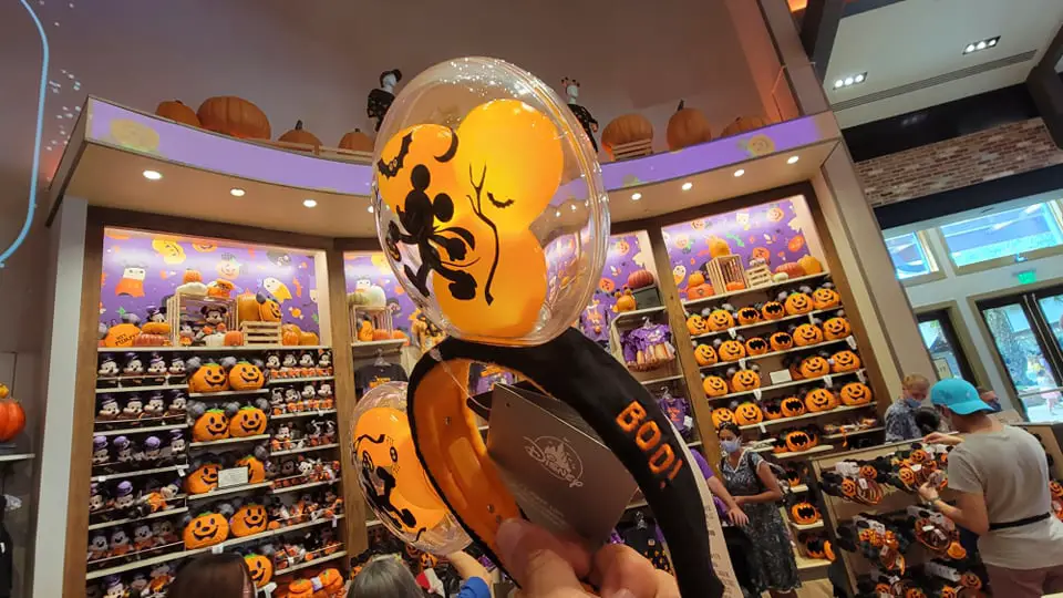 Hauntingly Cute Light-up Mickey Balloon Halloween Ears
