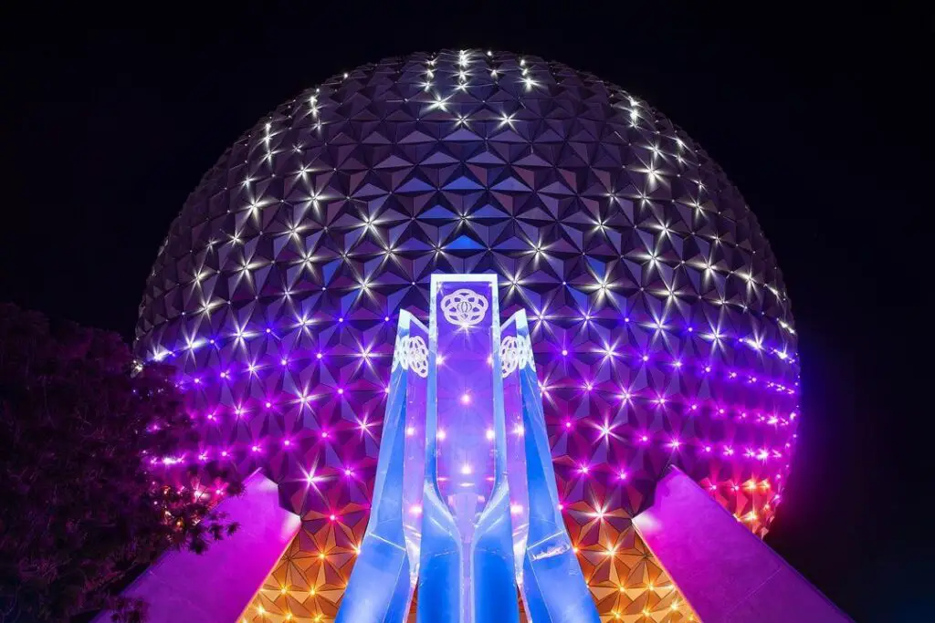 First look at new Spaceship Earth 'Beacons of Magic' Lighting in Epcot