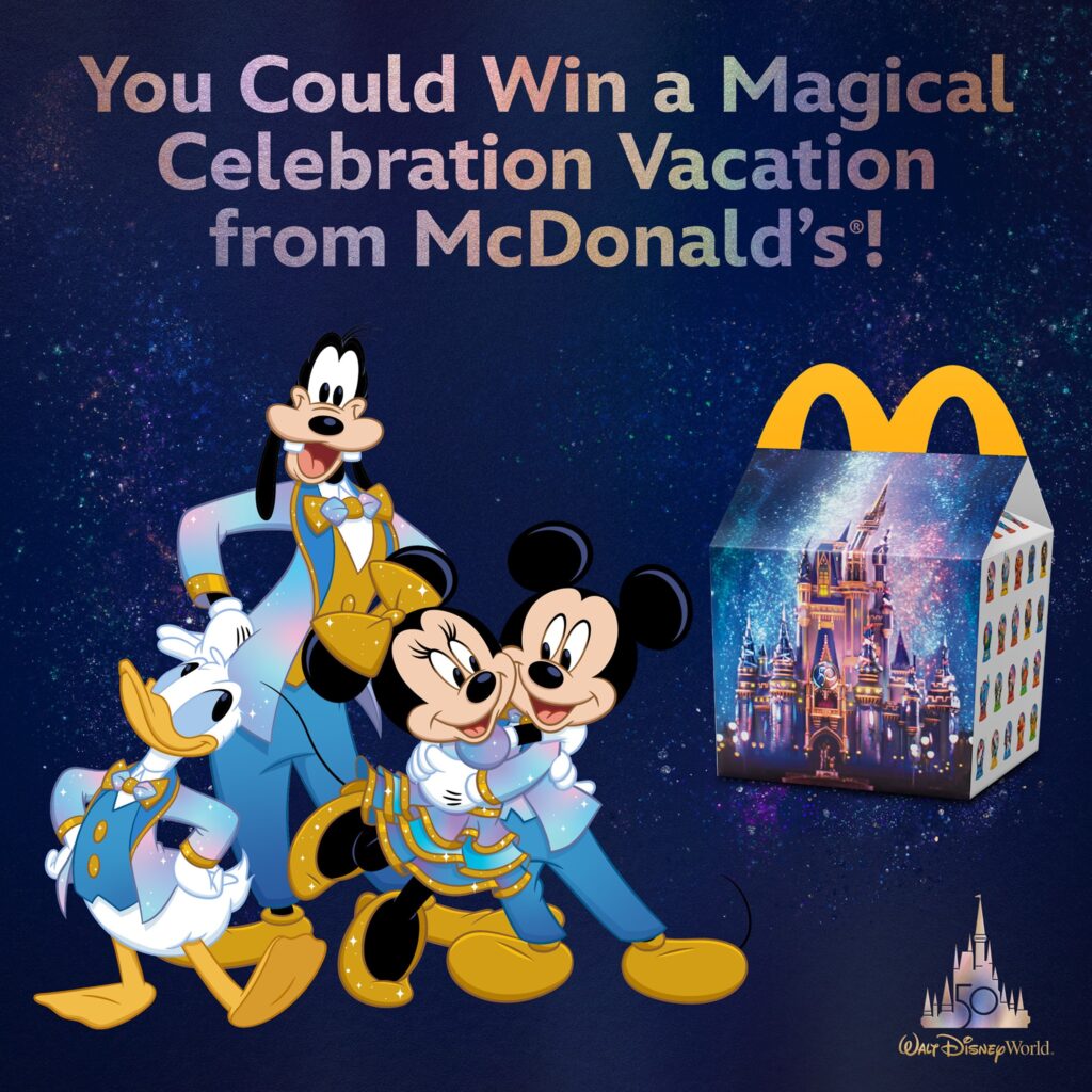 Win a trip to Walt Disney World for the 50th Anniversary from McDonald's!