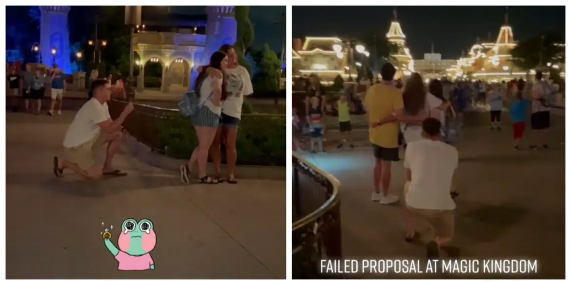 Video: Failed Disney Proposal at Magic Kingdom Goes Viral