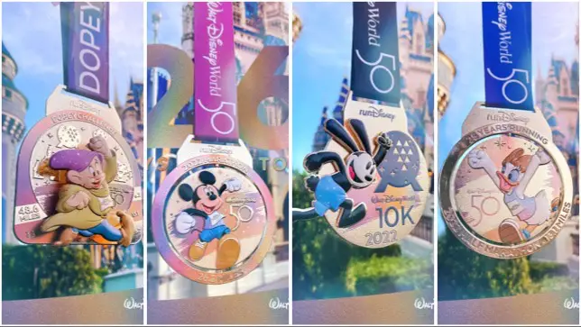 New runDisney EARidescent Medals Revealed For The 2022 Walt Disney World Marathon Weekend!