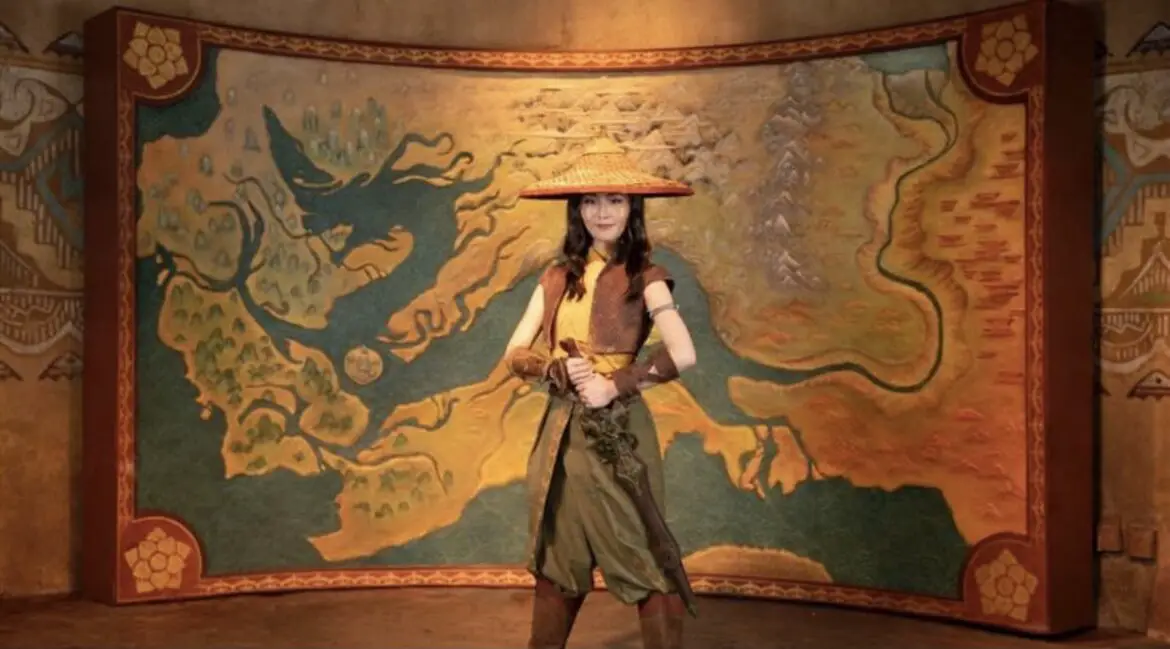 Raya from “Raya and the Last Dragon” Makes her theme park Debut