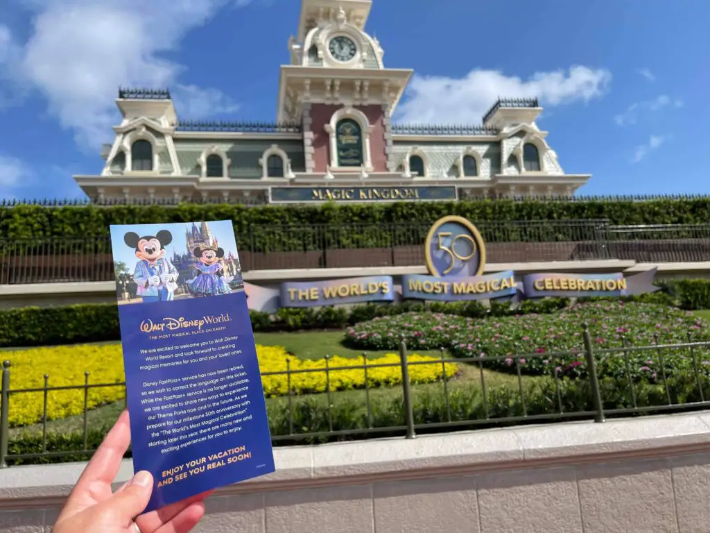 Disney handing out information about upcoming fastpass changes