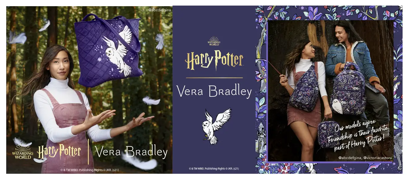 Vera Bradley Just Released Its Third 'Harry Potter' Collection With a New  Forbidden Forest Pattern