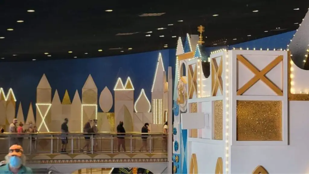 Work continues on It's a Small World painting update