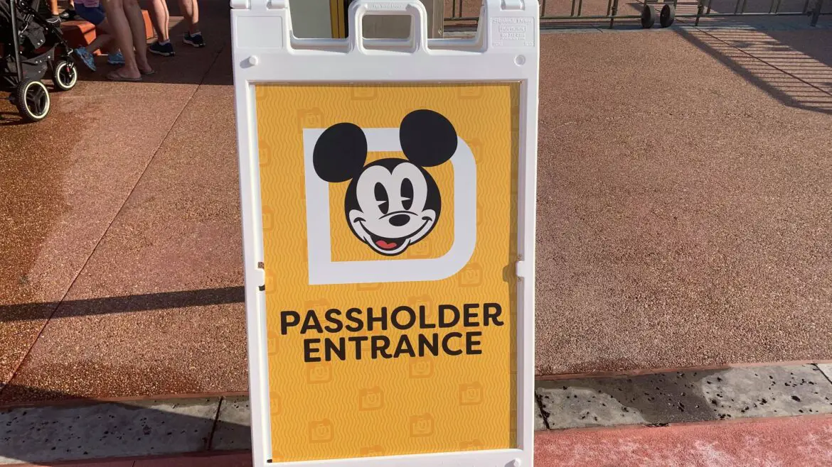 New Disney World Annual Passholder Signage at Walt Disney World