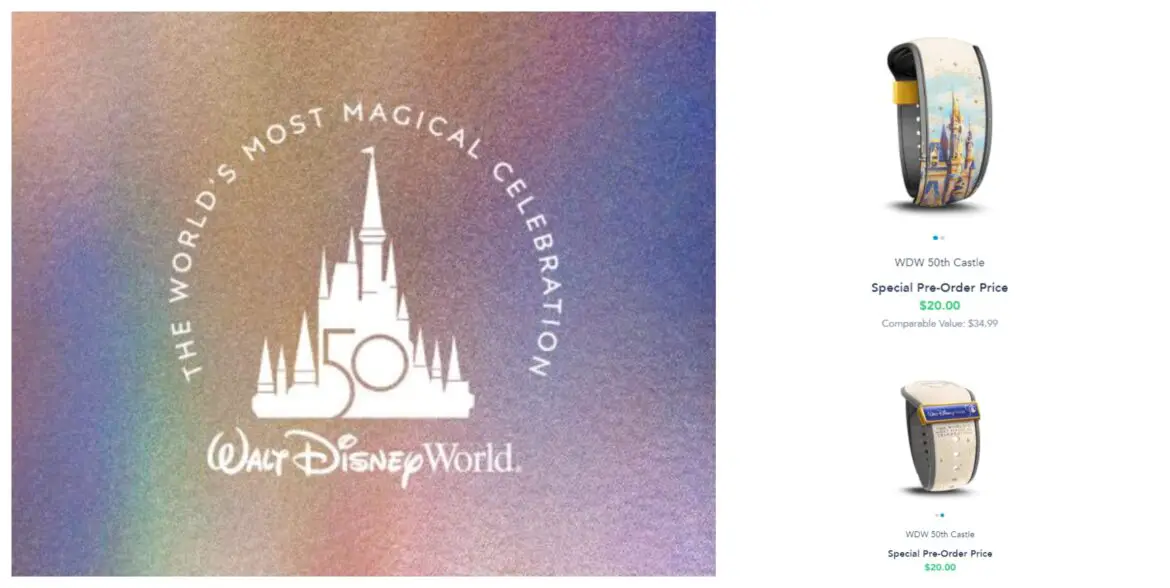 Special 50th Anniversay Magic Band now available for Resort Guests and Annual Passholders