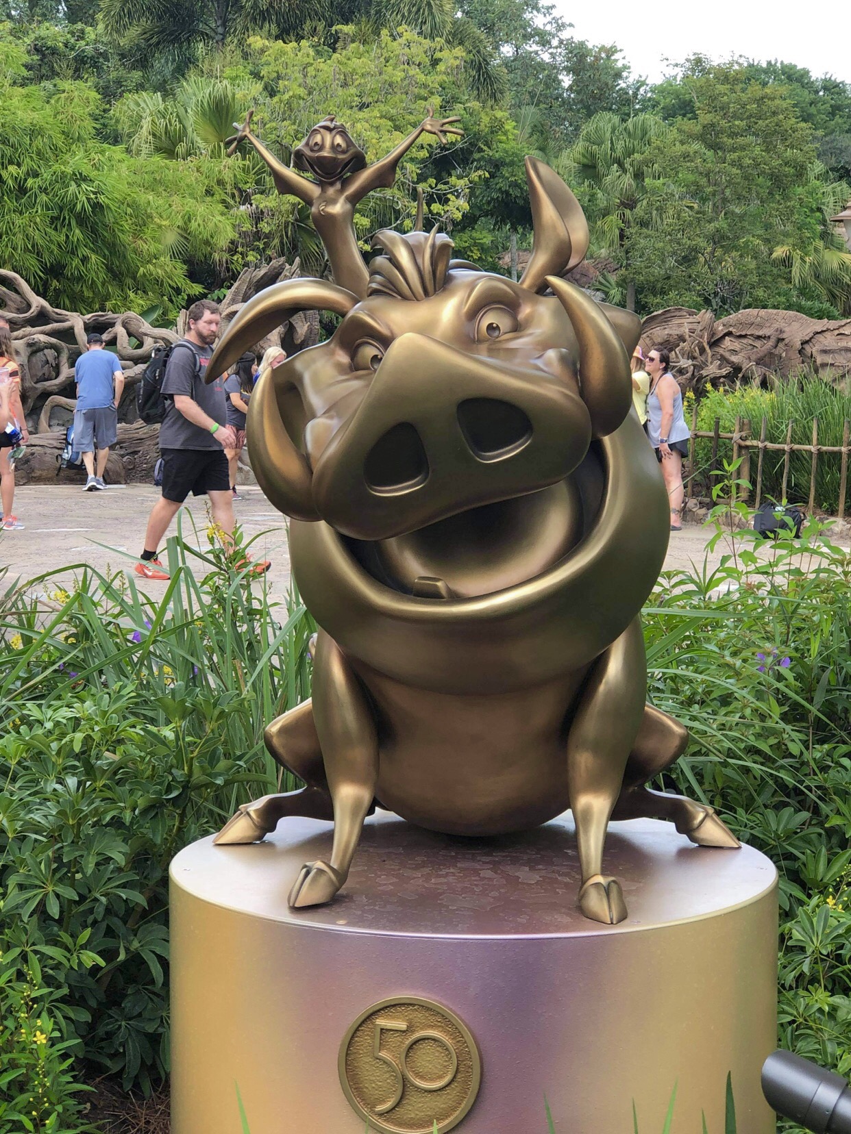 Disney Fab 50 statues now on display in Animal Kingdom | Chip and Company