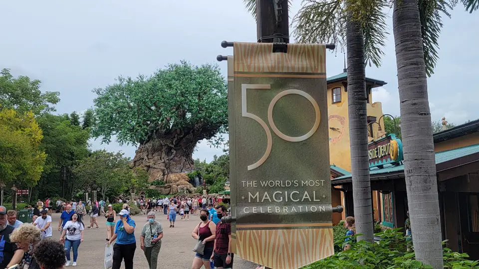 50th Anniversary Banners Now on Display in Disney’s Animal Kingdom