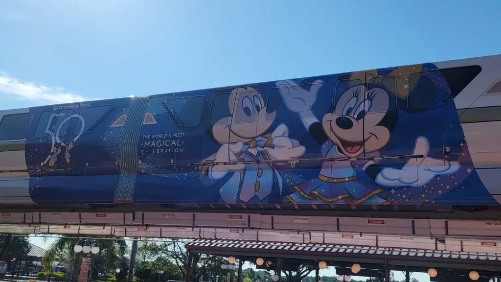 First Look: Disney World 50th Anniversary Monorail