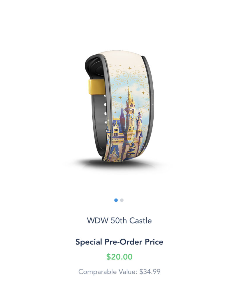 Special 50th Anniversay Magic Band now available for Resort Guests and Annual Passholders