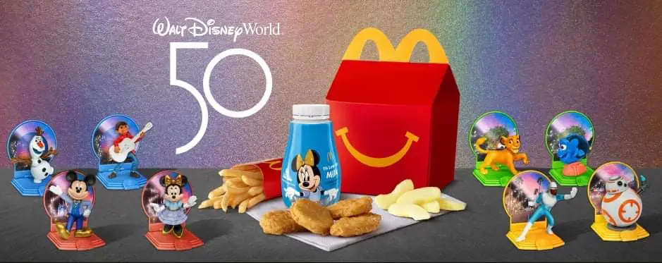 McDonald’s Celebrates the Walt Disney World 50th Anniversary with New Happy Meal Toys