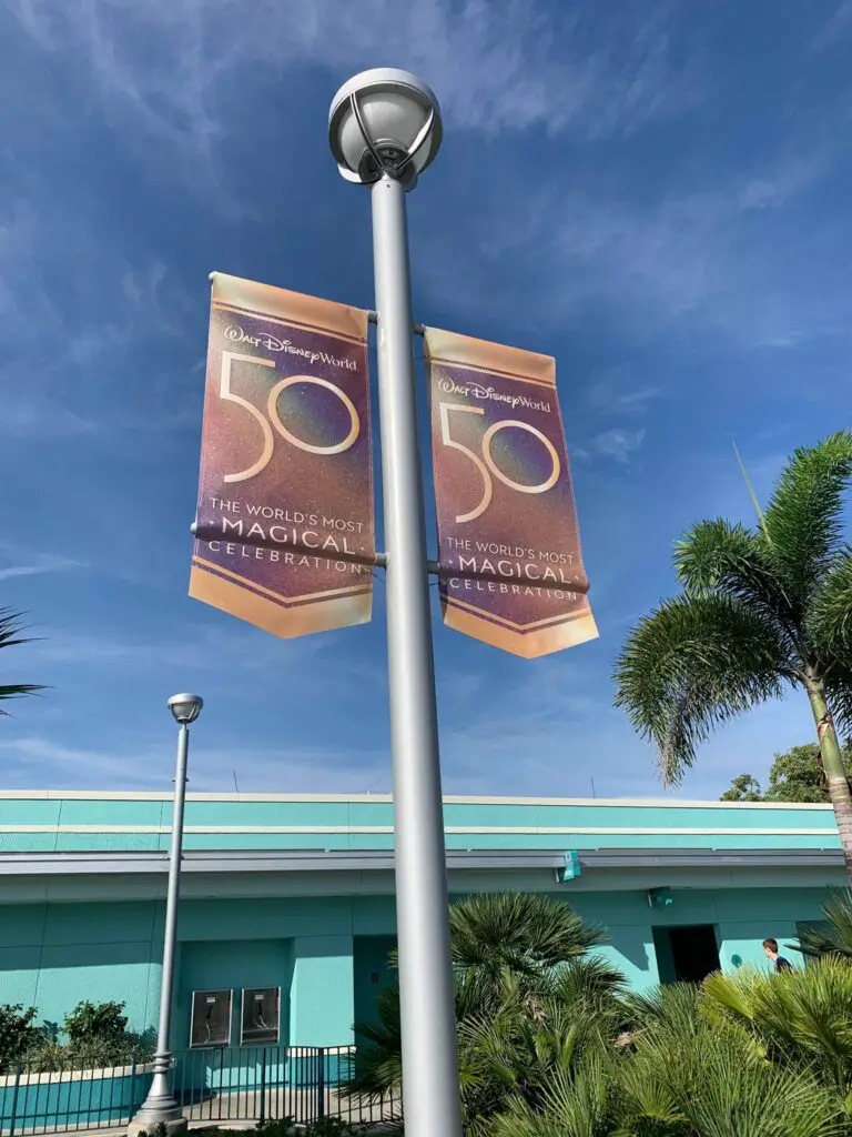 Disney World 50th Anniversary Banners Now Up at Hollywood Studios