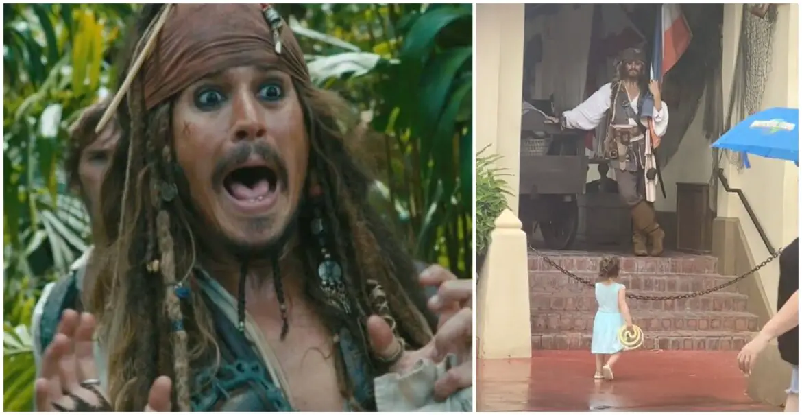Video: Little Girl Left Scared After Meeting Captain Jack Sparrow