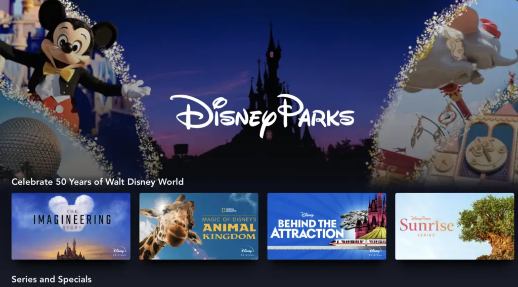 Disney Parks Category Added to Disney+