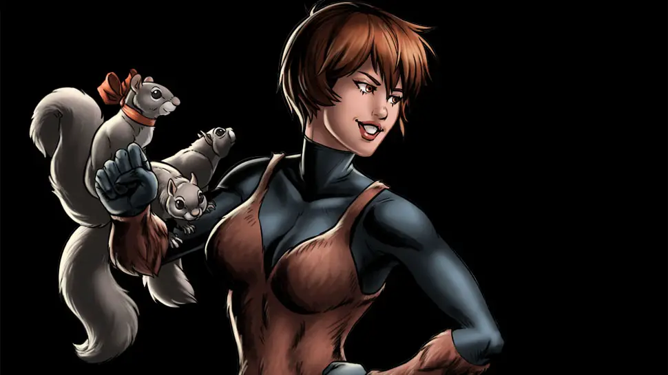 Squirrel Girl from the Marvel Comics
