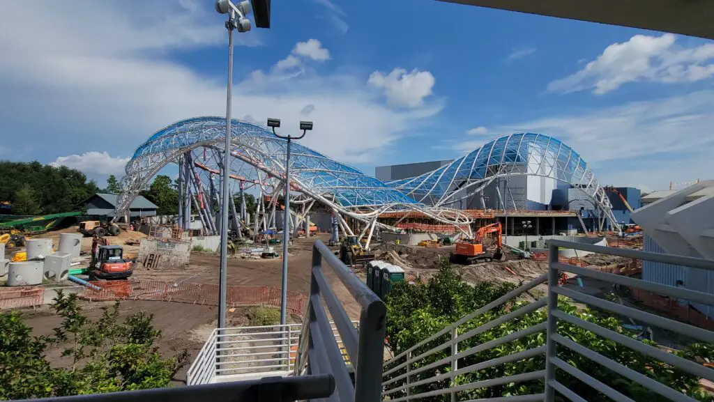 Get a Bird's Eye View of the Contstruction for TRON Lightcycle Run