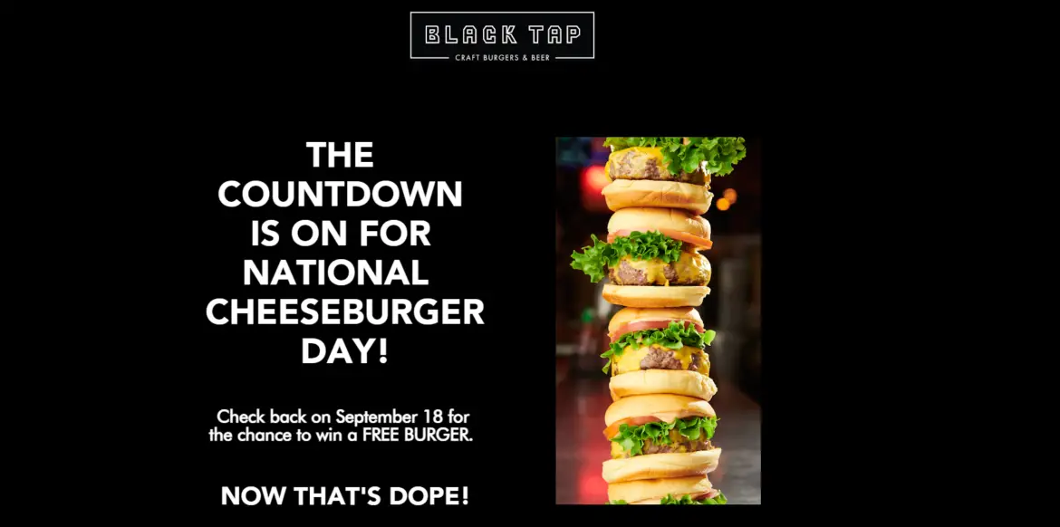 Celebrate National Cheeseburger Day With Free All-American Burgers at Black Tap