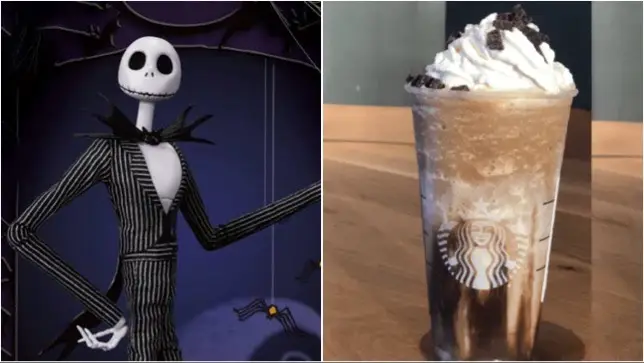 Spooky Jack Skellington Frappuccino To Order At Starbucks!