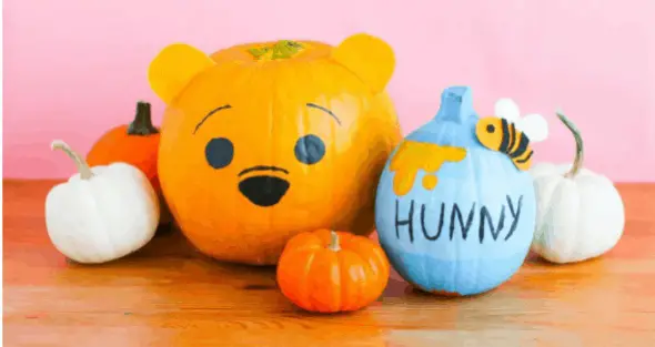 Adorable Winnie The Pooh And Hunny Pot Pumpkins DIY To Decorate Your Home!
