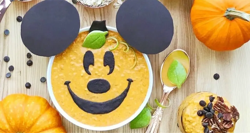 Mickey Pumpkin Overnight Oats To Start Your Day In A Magical Way!