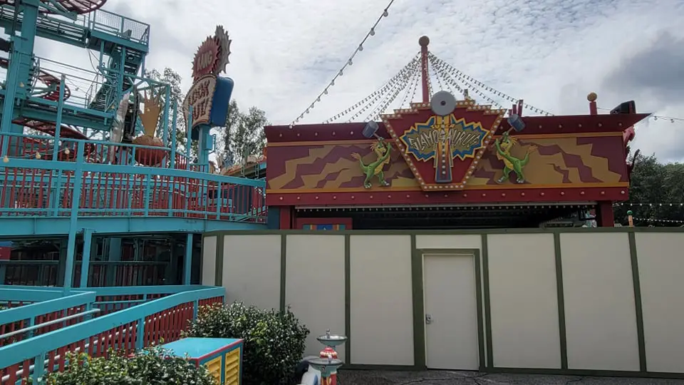 Walls Are Up Around Primeval Whirl in Disney's Animal Kingdom