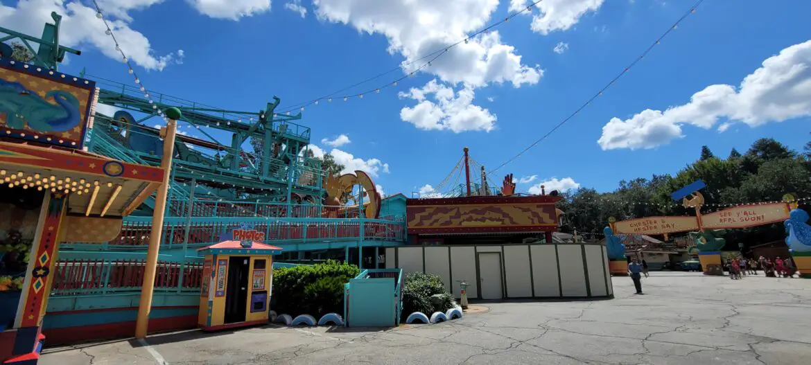 Demolition continues on Primeval Whirl in the Animal Kingdom