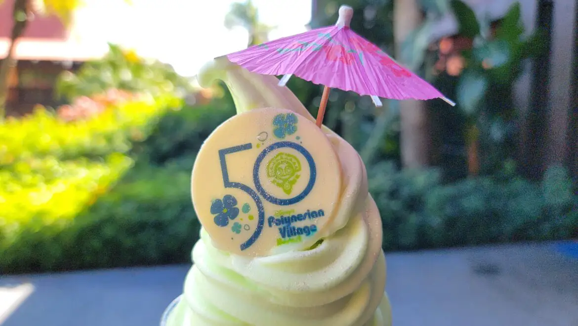 Disney World 50th Anniversary Dole Whip at Disney’s Polynesian Resort
