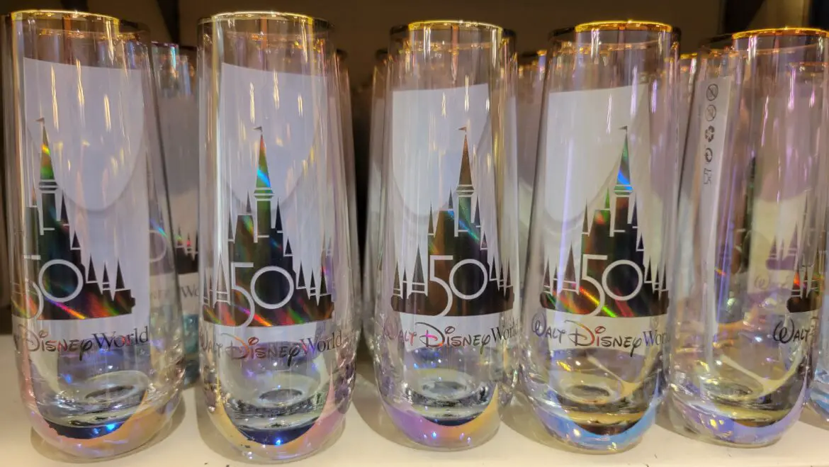 Celebrate in style with this Disney World 50th Anniversary Glass