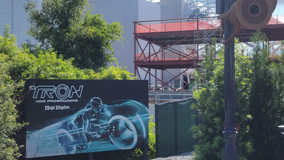 Take a look at the construction going on for Tron Lightcycle Run