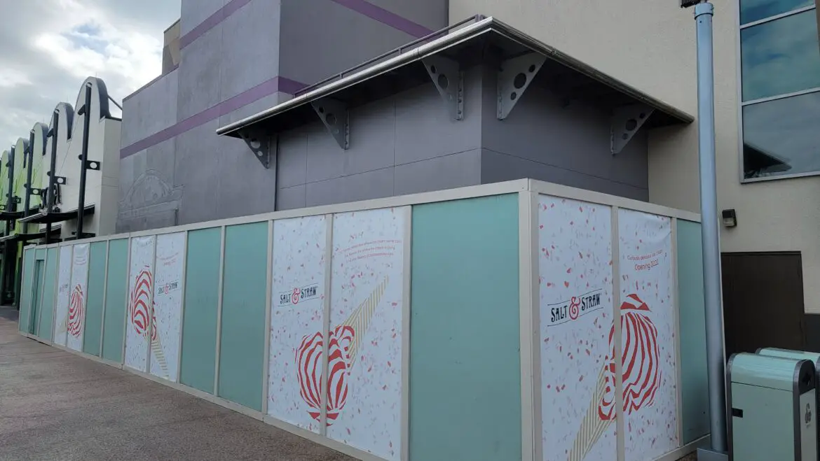 Construction continues on the new Salt & Straw location in Disney Springs