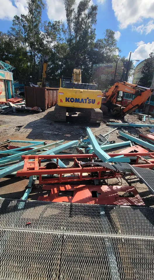 Primeval Whirl in Disney's Animal Kingdom demolition progress