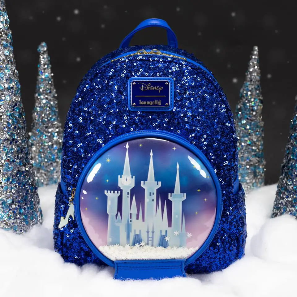 Sparkling Disney Snow Globe Loungefly Backpacks