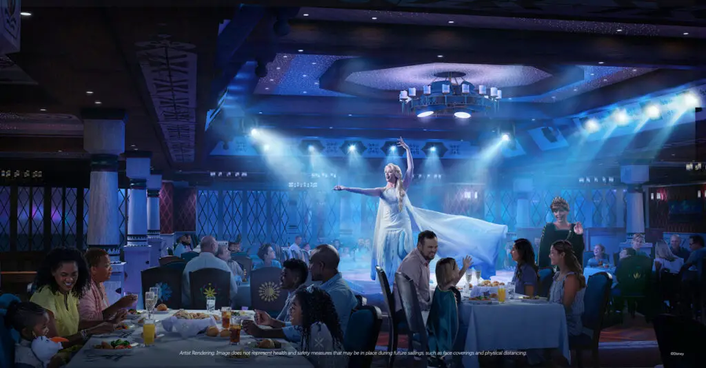 Oaken will host Arendelle: A Frozen Dining Adventure on the Disney Wish