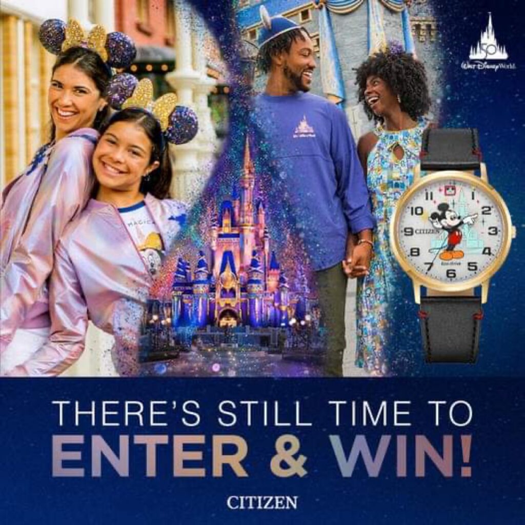 Enter for a chance to win a trip to Walt Disney World from Citizen