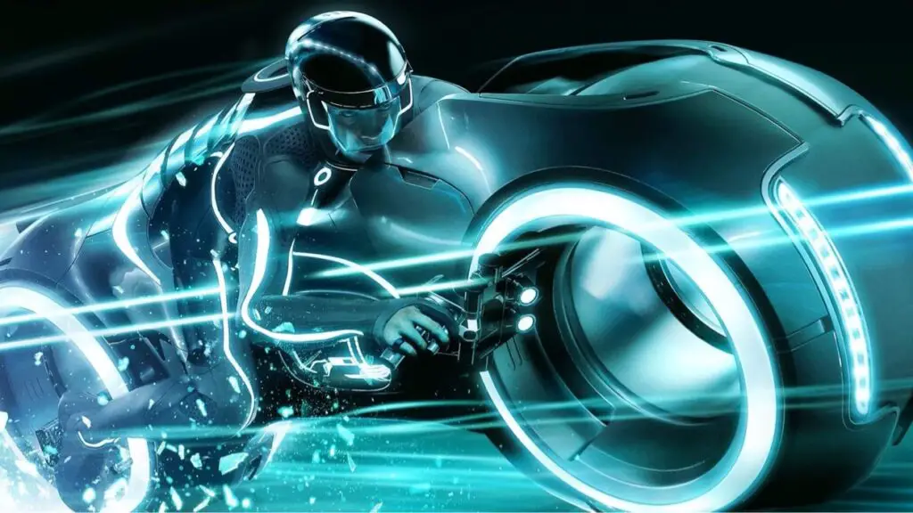 Tron Lightcycle Run Vehicles spotted on the way to the Magic Kingdom
