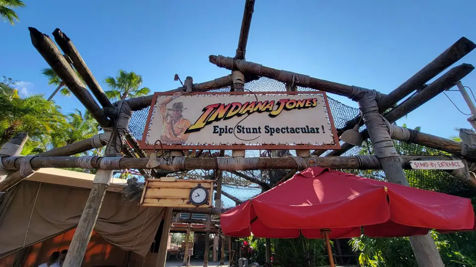 Showtimes listed for Indiana Jones Epic Stunt Spectacular Returning on December 19th
