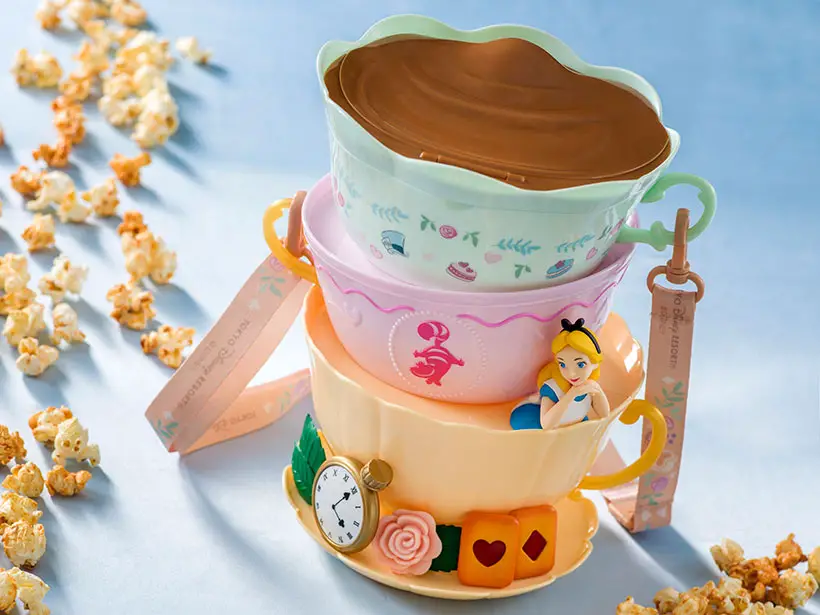 New Monsters Inc & Alice in Wonderland Popcorn Bucket coming to Tokyo Disneyland