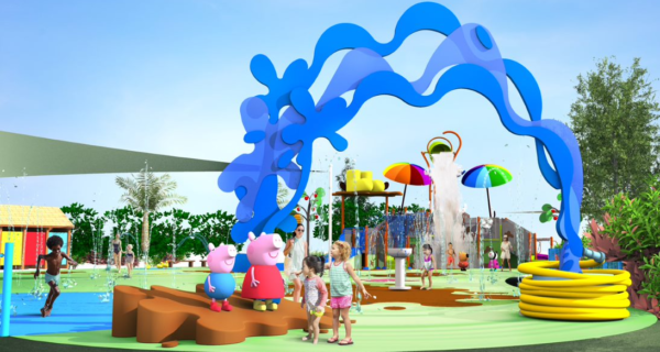 Peppa Pig Theme Park Muddy Puddles Splash Pad