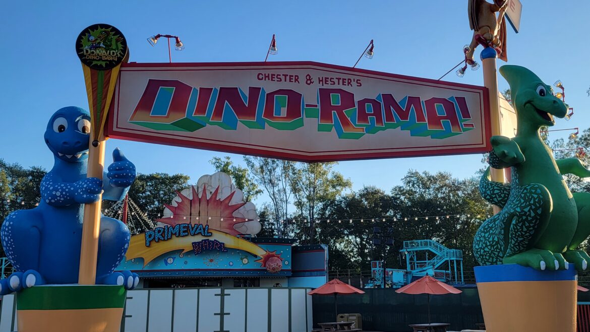 The demolition of Primeval Whirl in the Animal Kingdom is almost complete